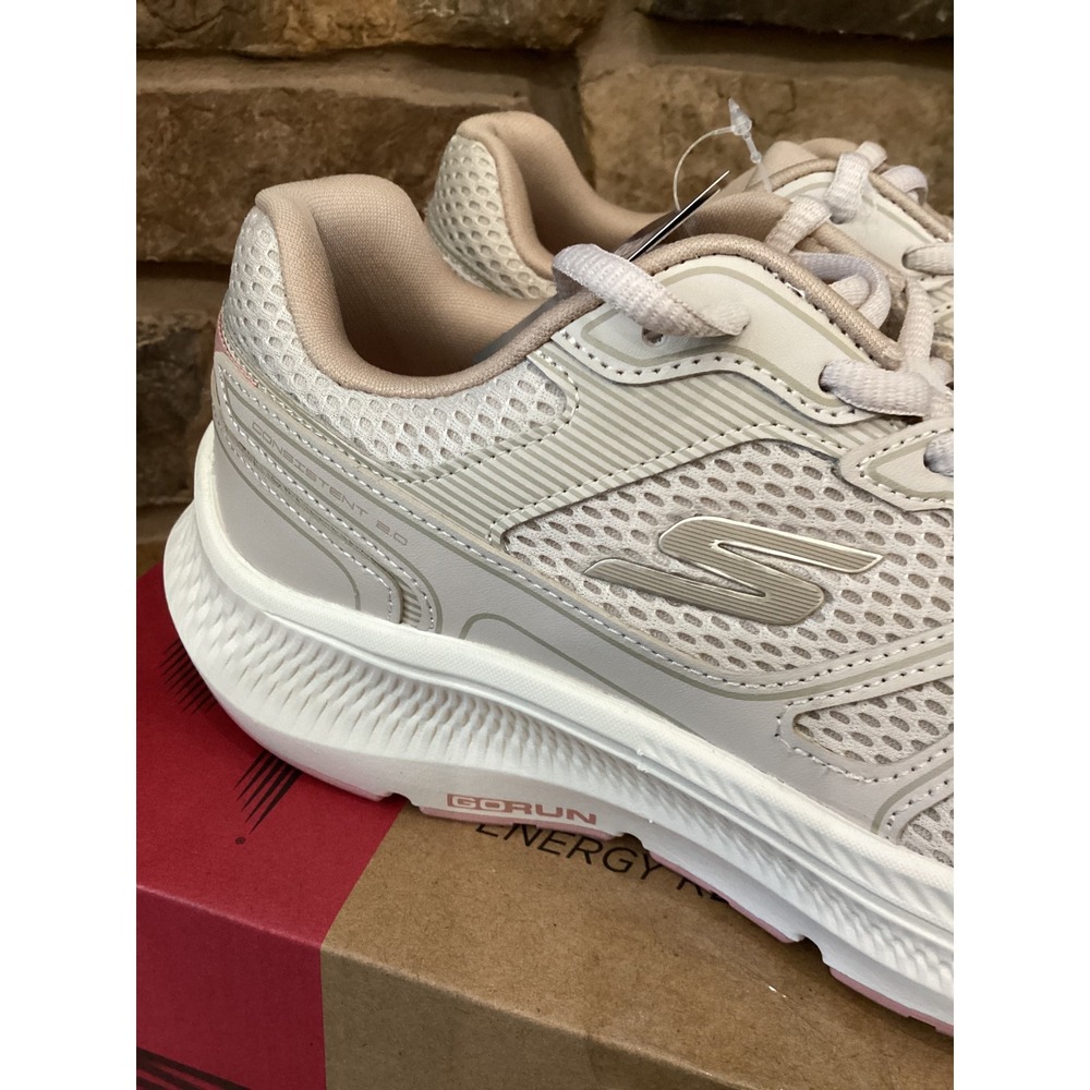 Skechers Go Run Consistent 2.0 Mapleton Natural Pink Womens 7 128651/NAT New - Picture 6 of 8
